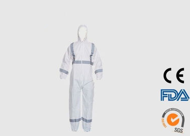 Τύπος 5 6 μίας χρήσης φόρμες PPE με τον ελαστικούς καρπό/τη μέση/τον αστράγαλο