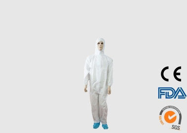 Κίνα Φιλικές προς το περιβάλλον μίας χρήσης φόρμες PPE με την μπροστινή περάτωση φερμουάρ εργοστάσιο